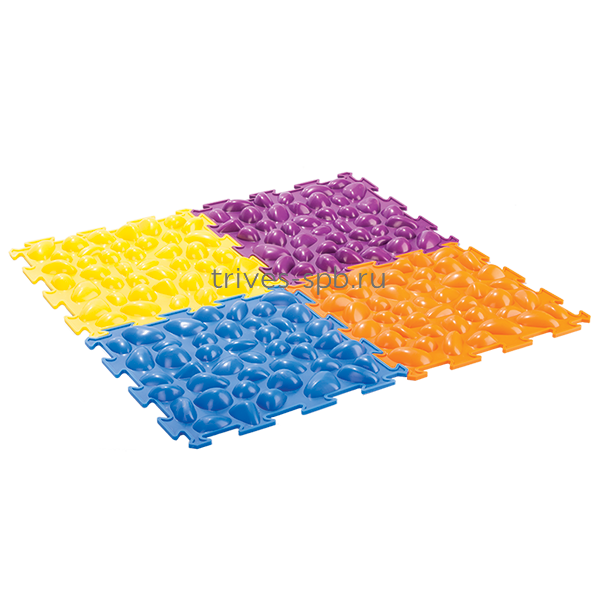Массажный коврик «Цветные камешки» мягкий М-516