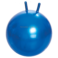 М-365 Мяч для занятий лечебной физкультурой (с рожками, с насосом, 65см., синий)