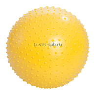 М-155 Мяч для занятий лечебной физкультурой (массажный, с насосом, 55см., желтый)