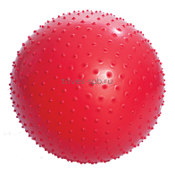 М-165 Мяч для занятий лечебной физкультурой (массажный, с насосом, 65см., красный)